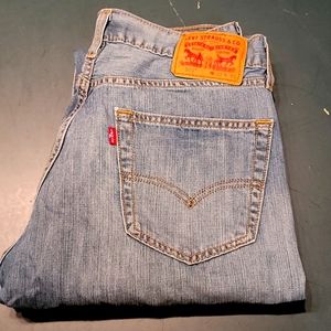 Men's Levi's 505 washed blue denim jeans size 32x30